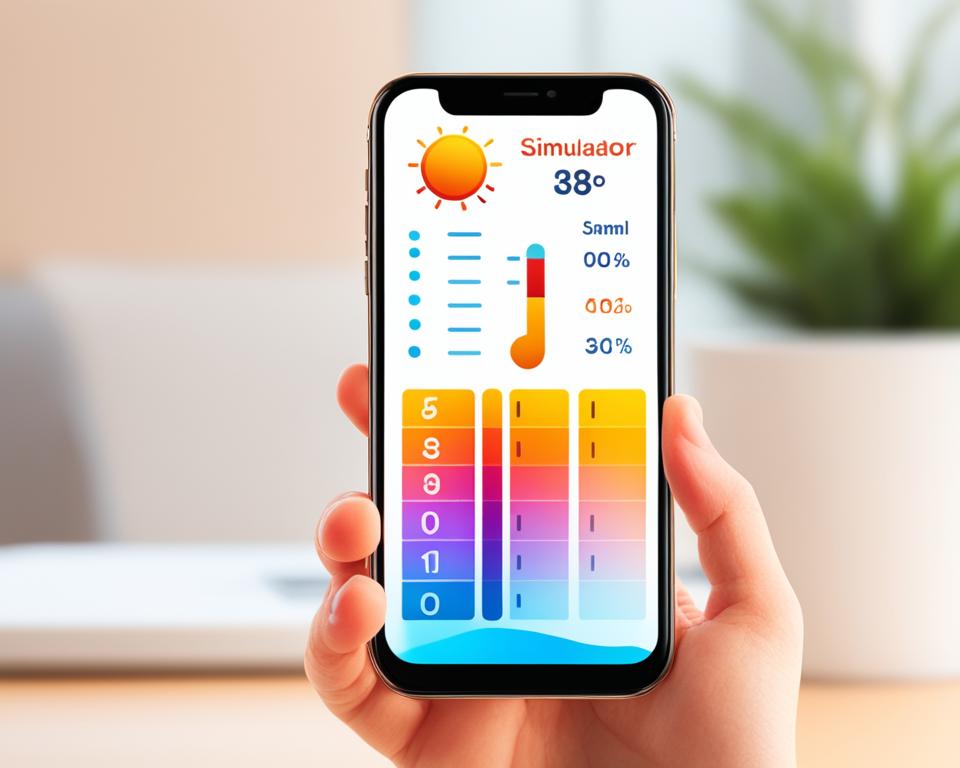 Simulador Mobile Thermometer