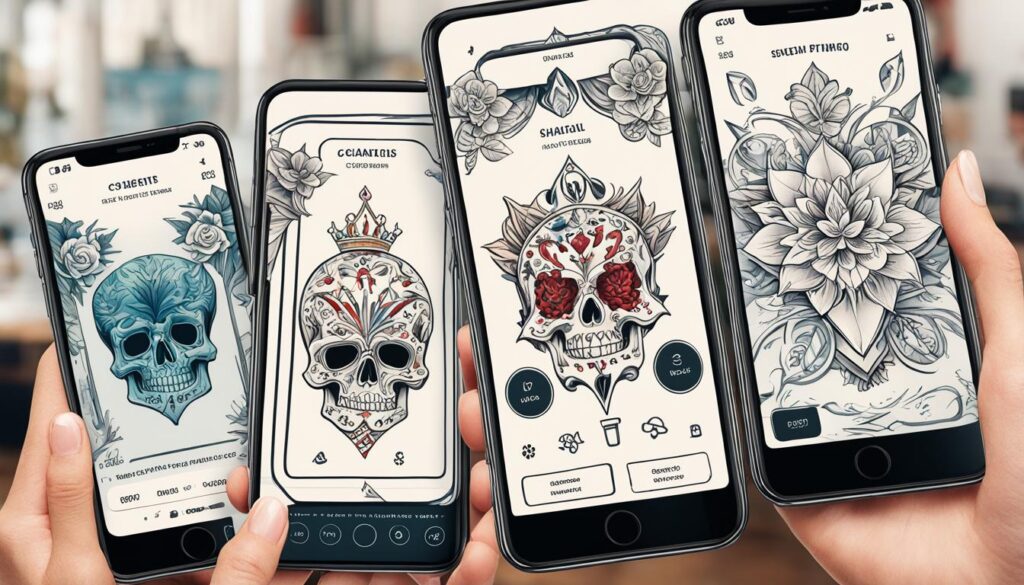 principais apps simuladores de tatuagem