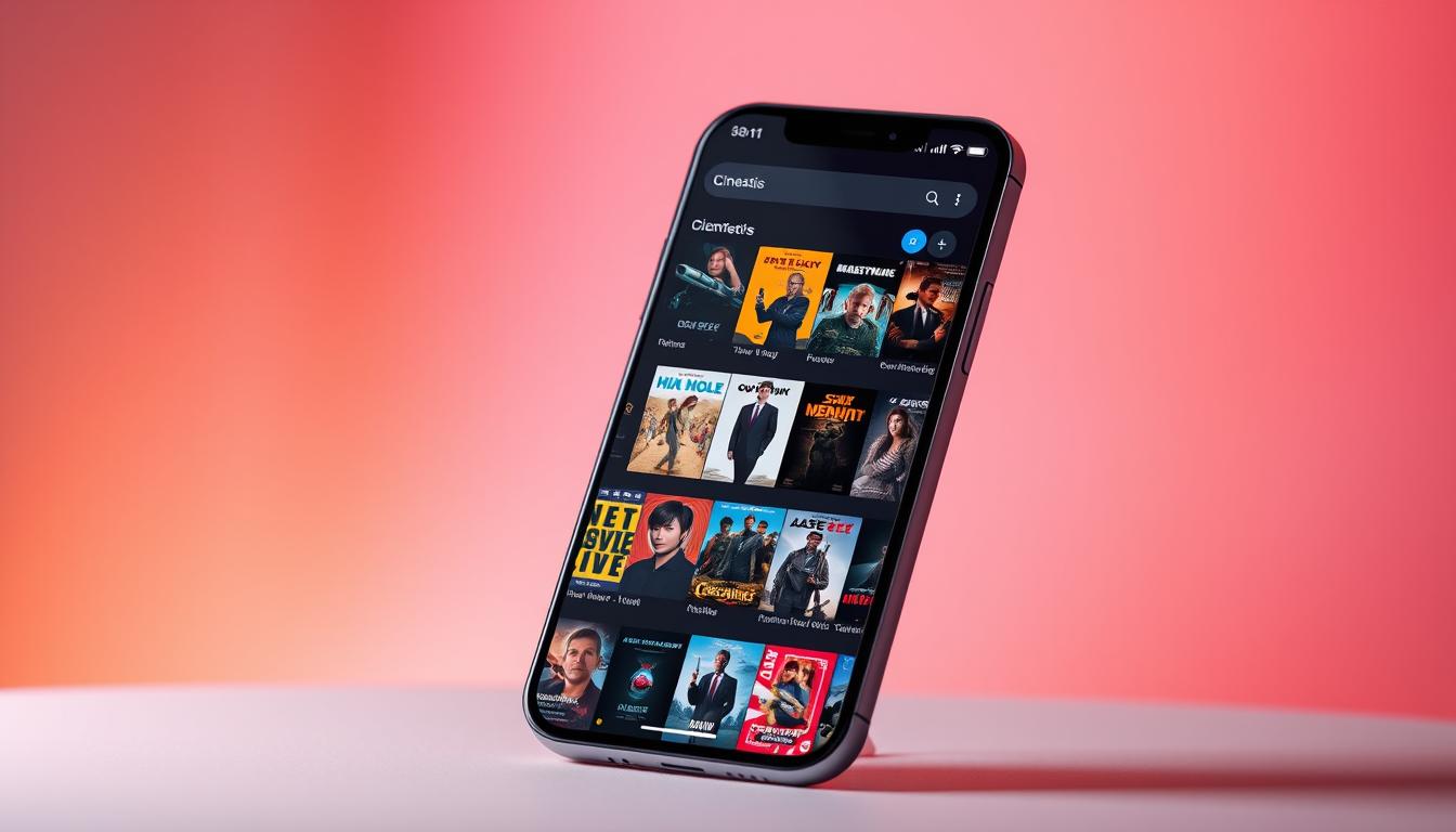 Aplicativo cheio de filmes