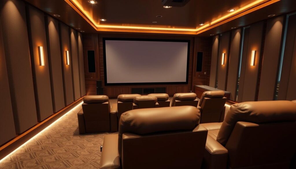 sala de cinema em casa