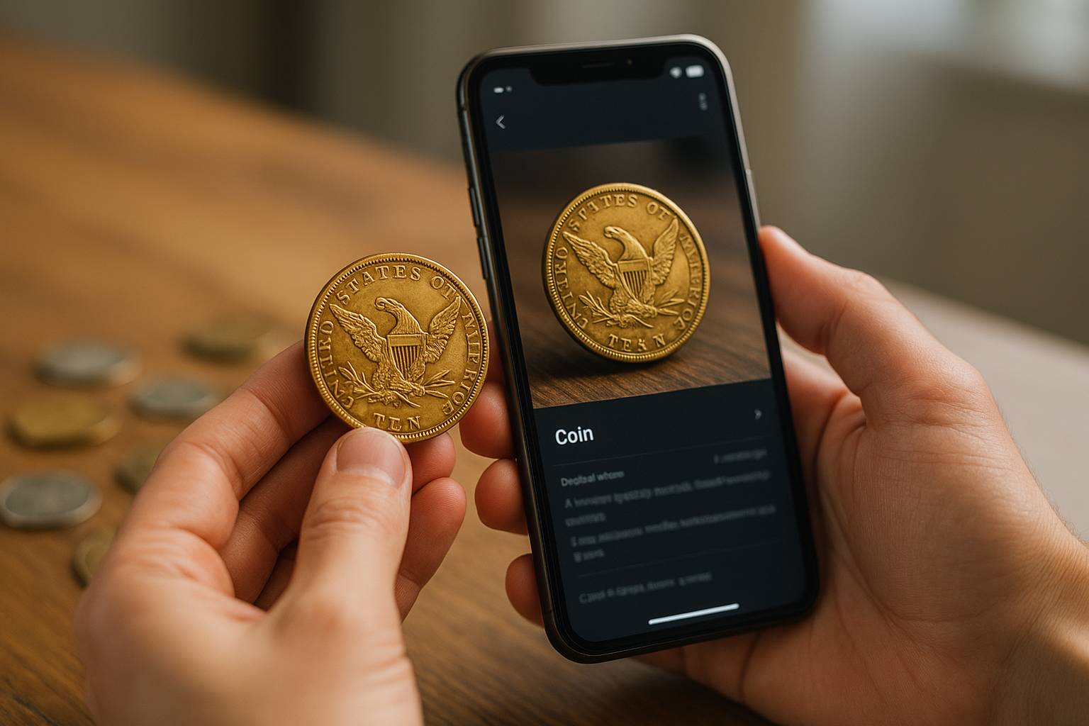 Como usar aplicativos gratuitos para ver moedas raras em segundos