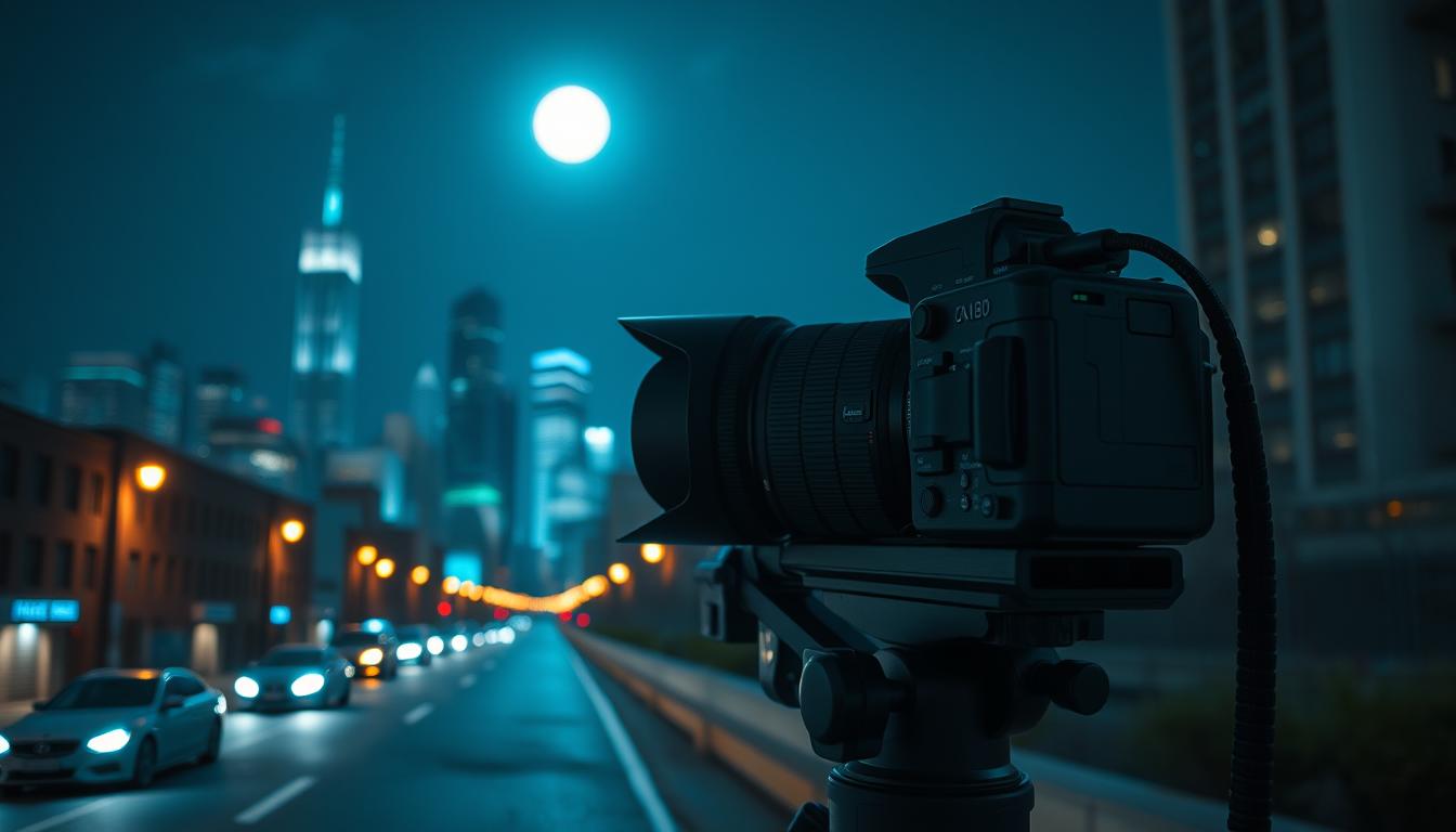 sua câmera em visão noturna