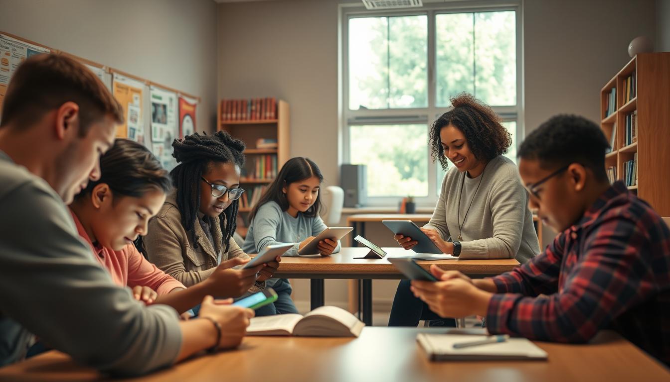 Aplicativos de alfabetização para adultos