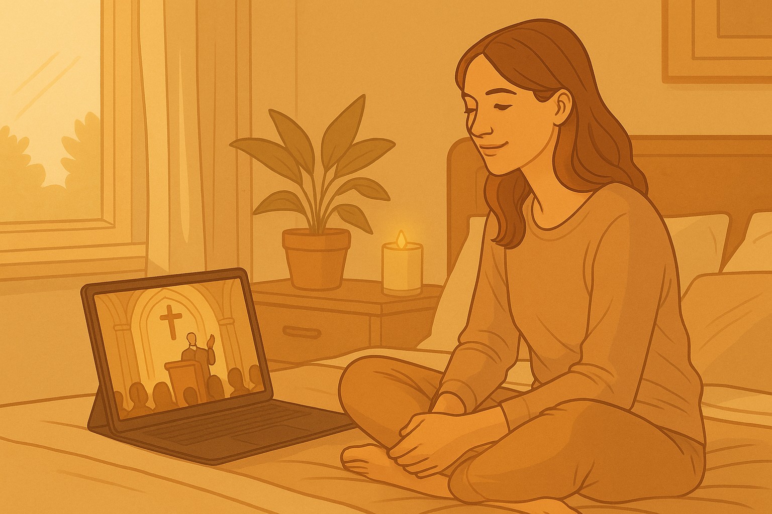 Tenha o culto ao vivo da sua igreja sempre à mão