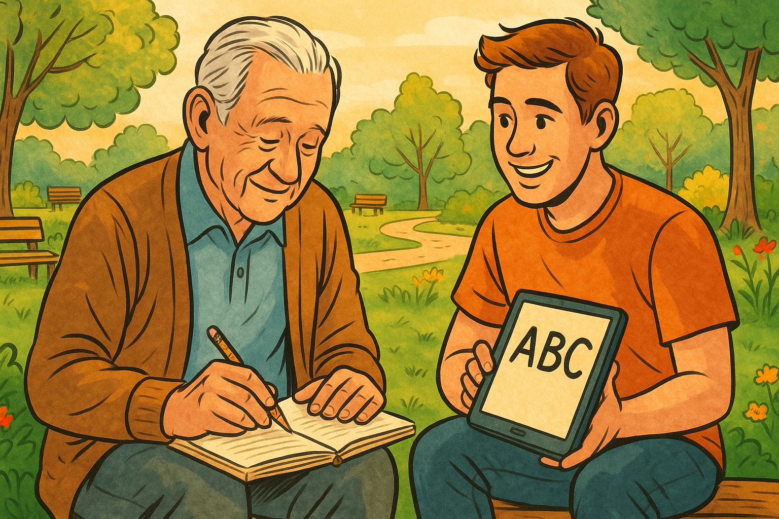 Idosos também podem! Aplicativo gratuito para aprender a ler e escrever