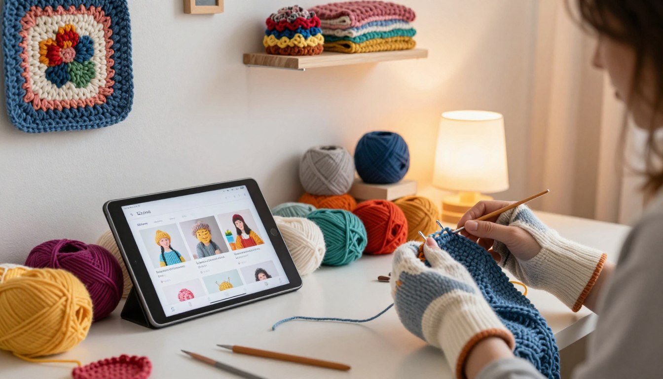 Aplicativos de aprender crochê