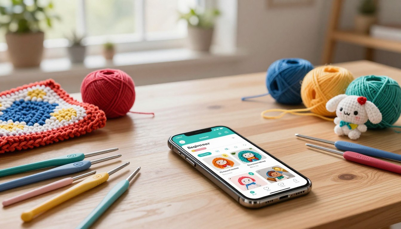 Aplicativos de aprender crochê