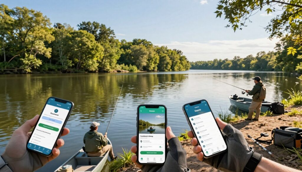 Aplicativos de pesca em rios e lagos