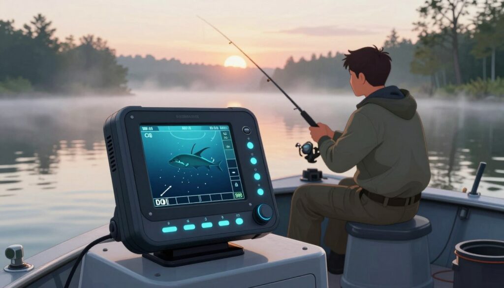 conexão sonar de pesca