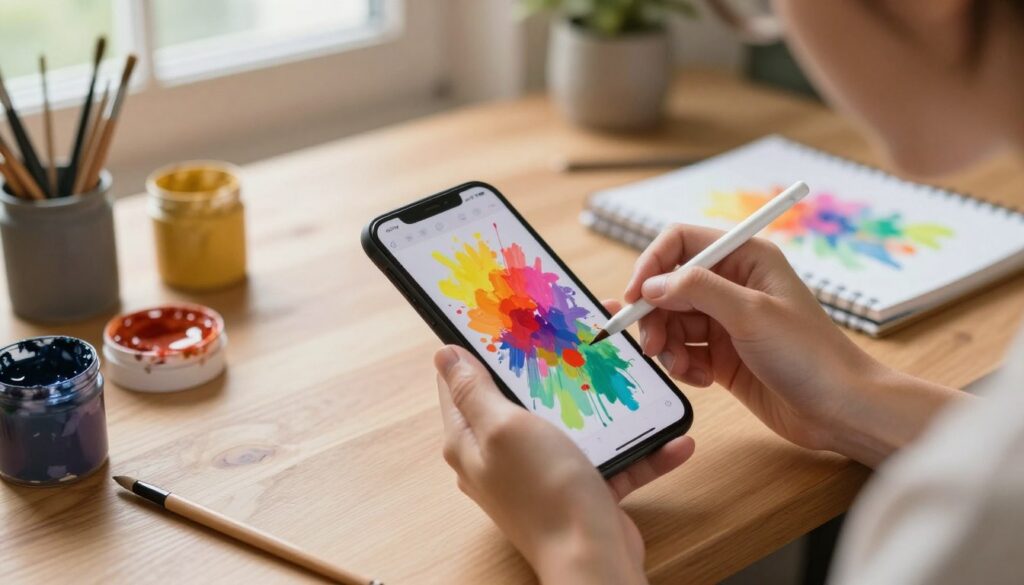 pintar com o celular