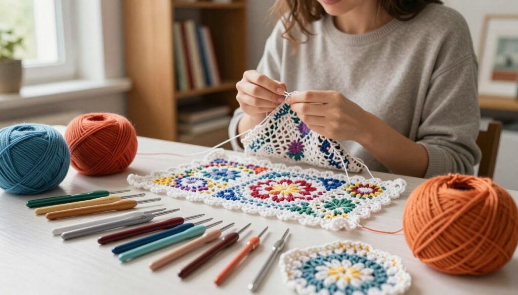 técnicas de crochê intermediárias