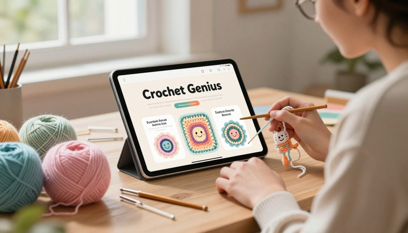 Como fazer crochê usando aplicativo grátis