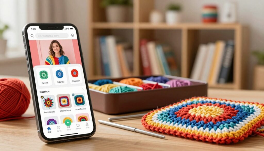 aprenda crochê online aplicativo