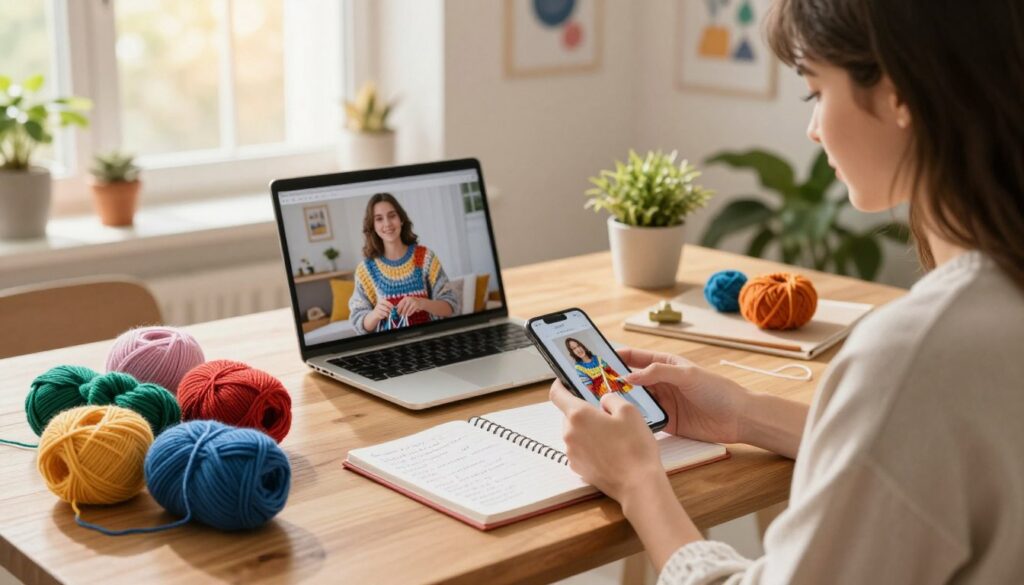 como fazer crochê pelo smartphone com comunidades online