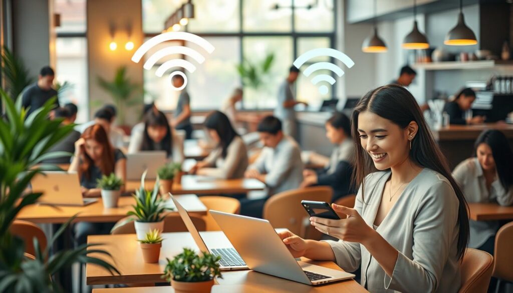 conexão wi-fi gratuita