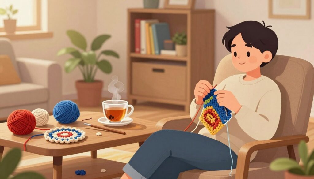 crochê reduz estresse