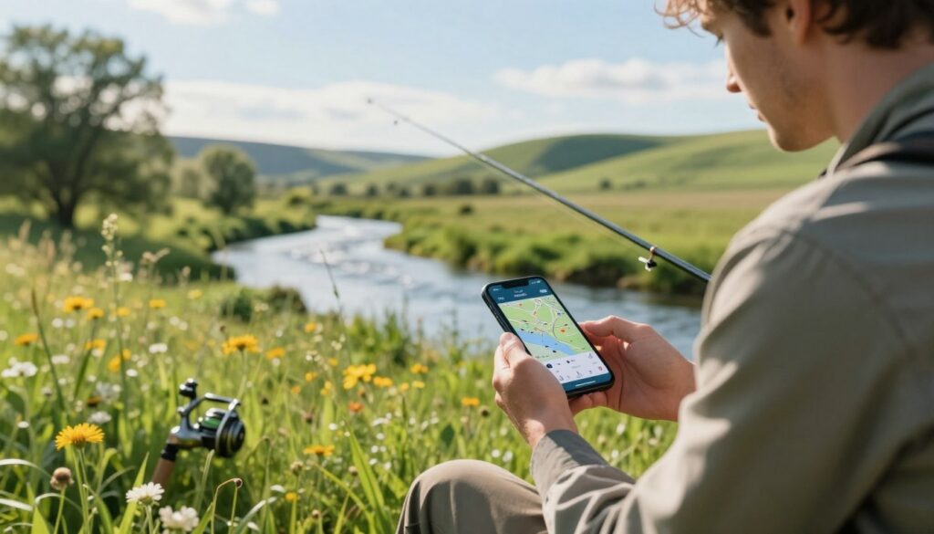 dicas de pesca com aplicativos no campo