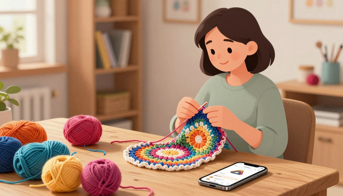 Guia para fazer crochê com aplicativo gratuito