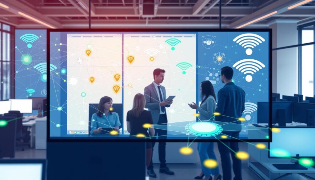 mapas de conexão wi-fi