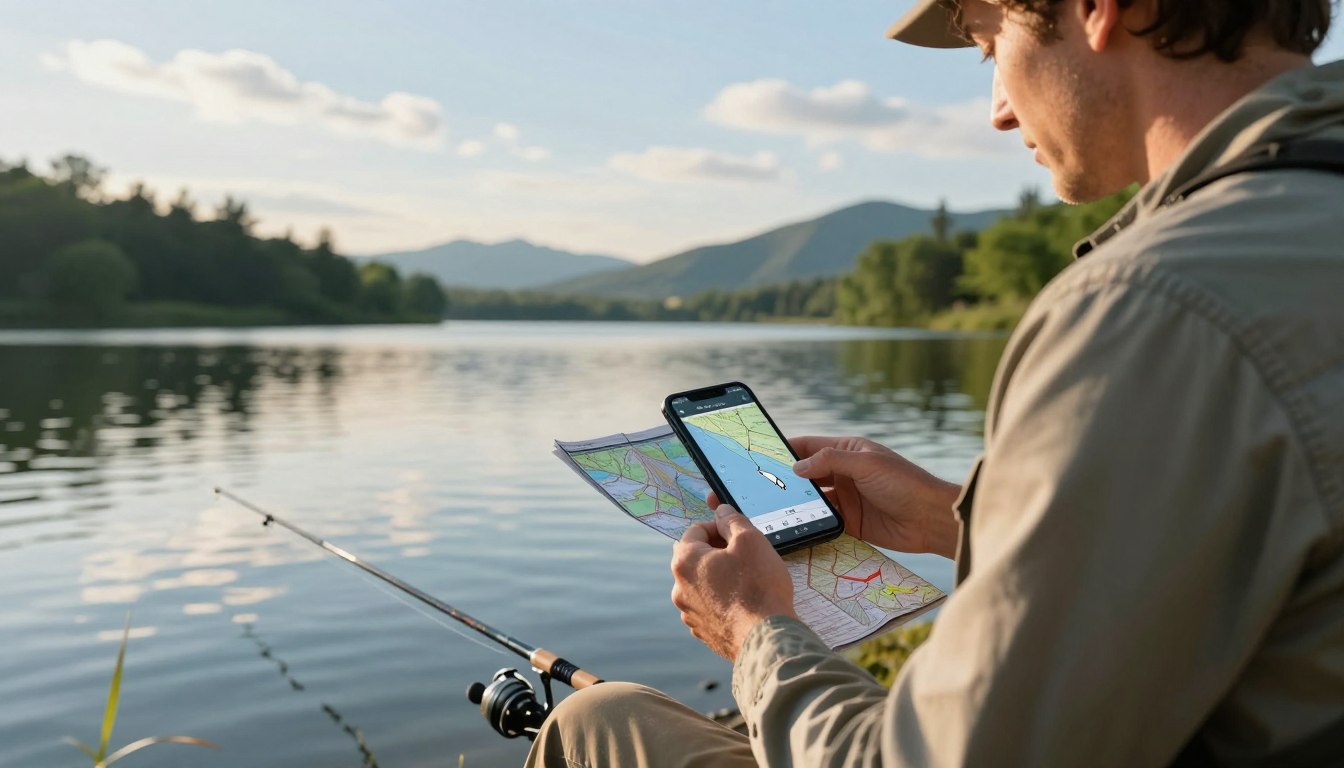 pesca com mapas, clima e dicas