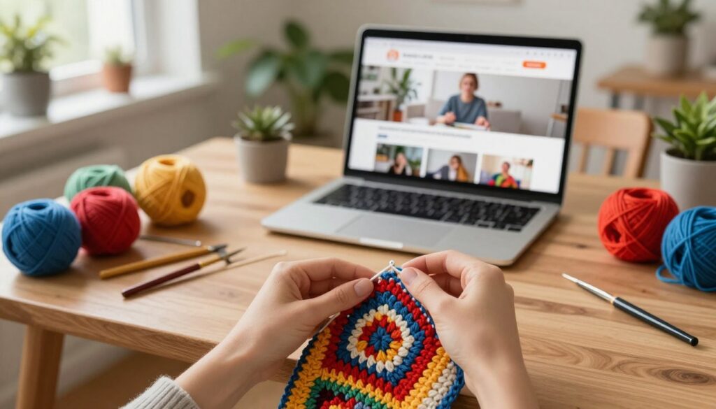 tutoriais crochê online