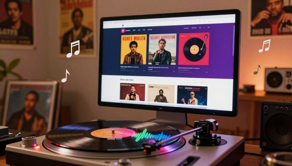 plataforma de músicas retrô online