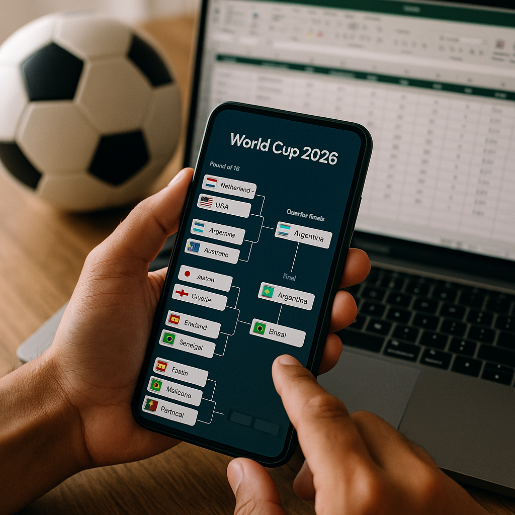 Simular os resultados da copa do mundo 2026 com apps inteligentes