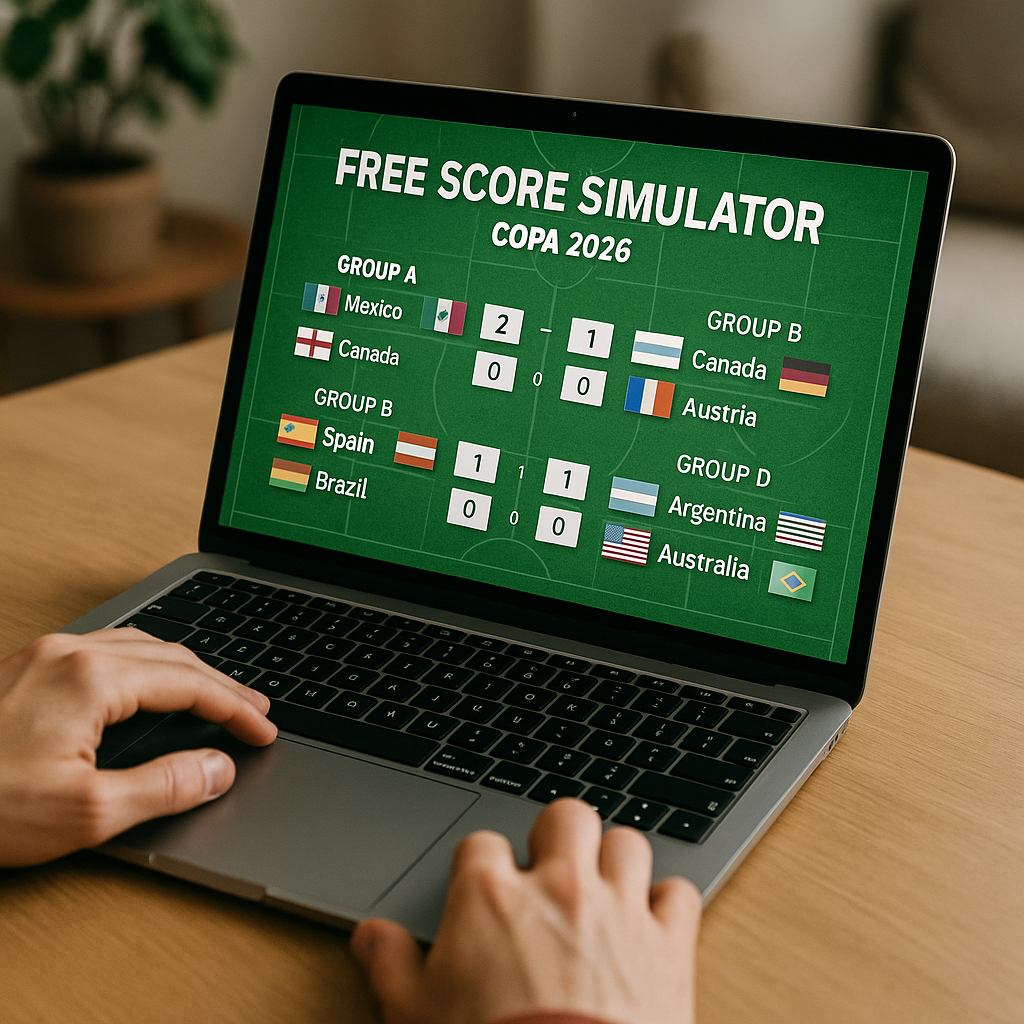 Simulador de Placar Grátis – Copa 2026