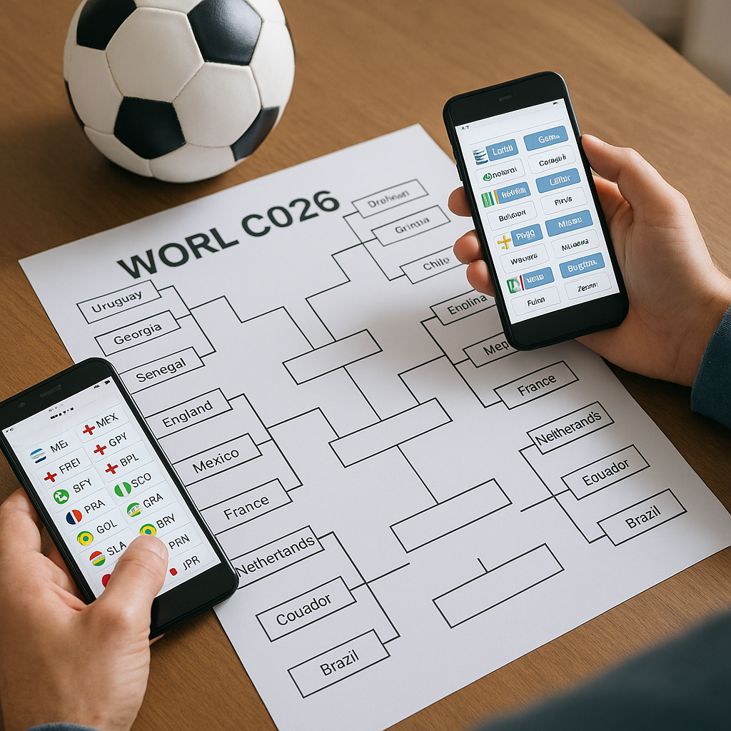 Monte a tabela da Copa 2026 com apps de simulação