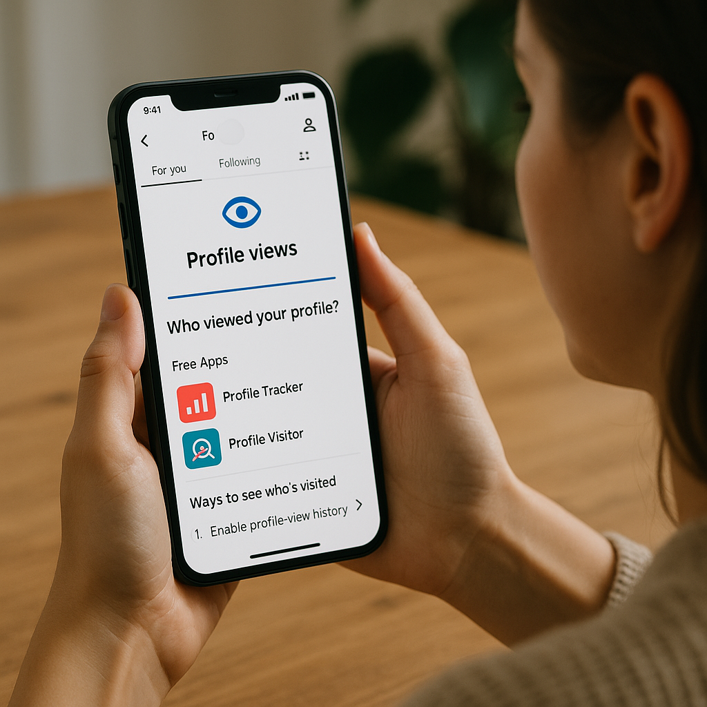 Apps grátis e maneiras para ver quem visitou seu perfil no titktok