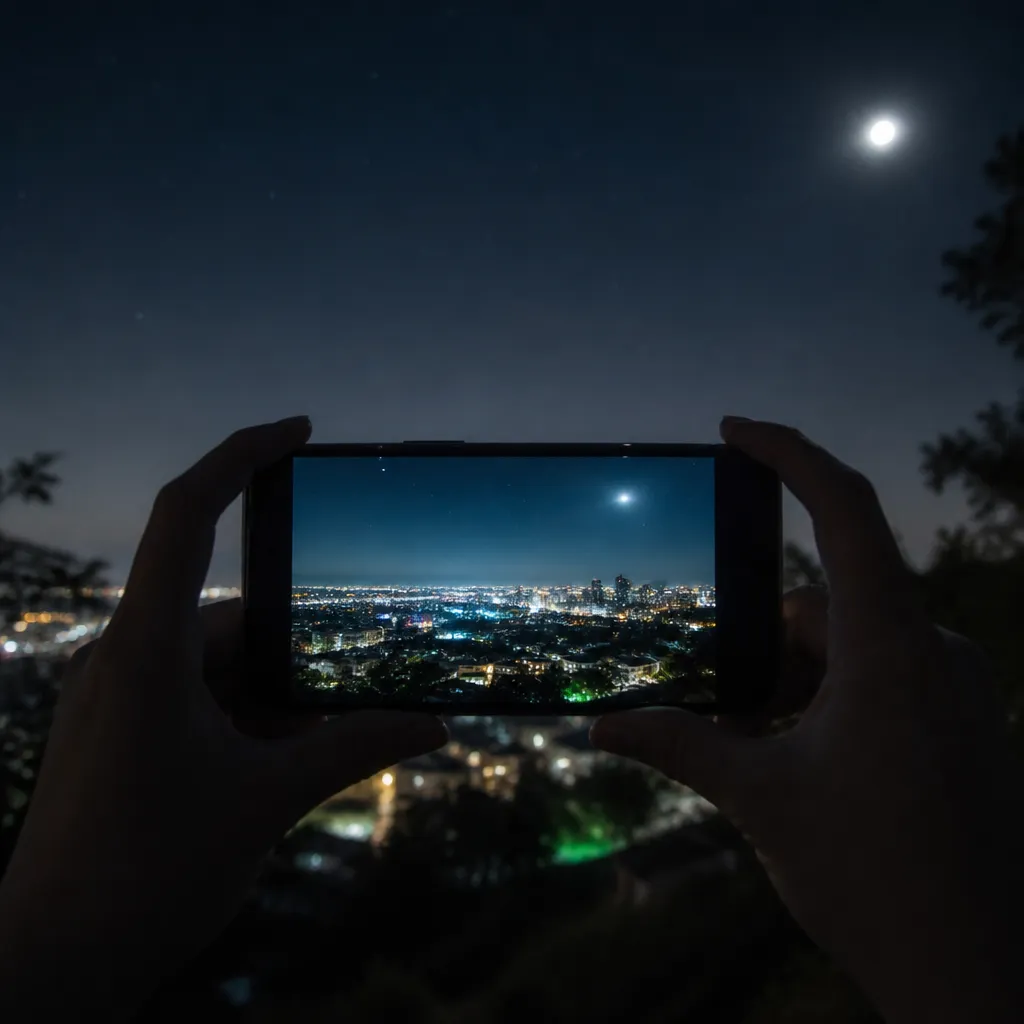 Veja perfeitamente no escuro com câmera noturna do celular